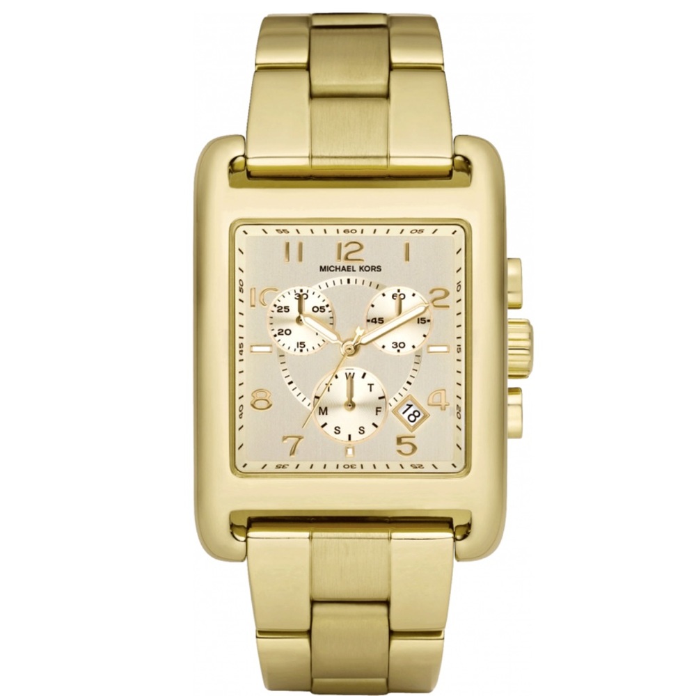 MICHAEL KORS Jet Set Chronograph Gold-tone Ladies Watch (MK5436). Pre-owned.